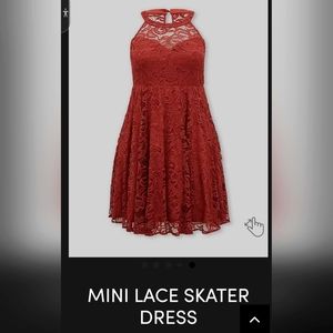 Torrid Mini Lace Skater Dress